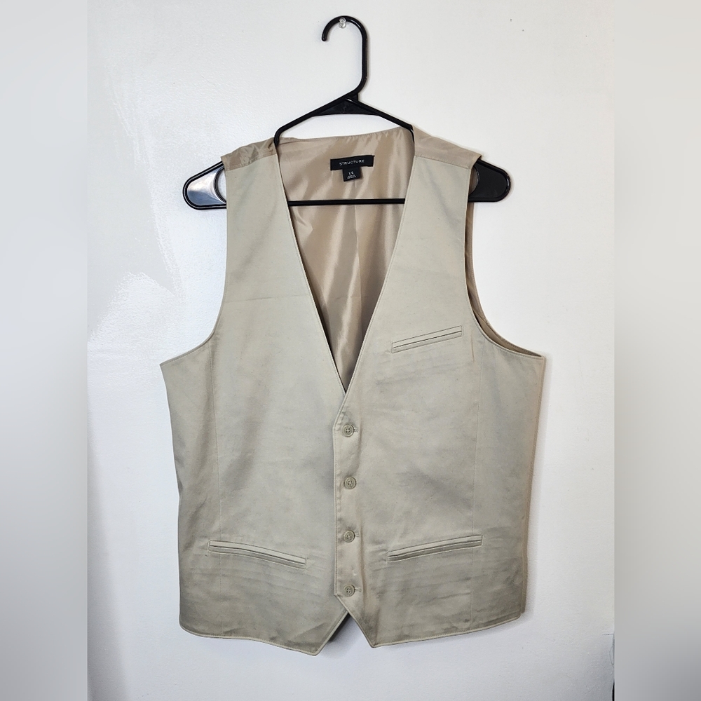 Structure Men's Vest Tan L